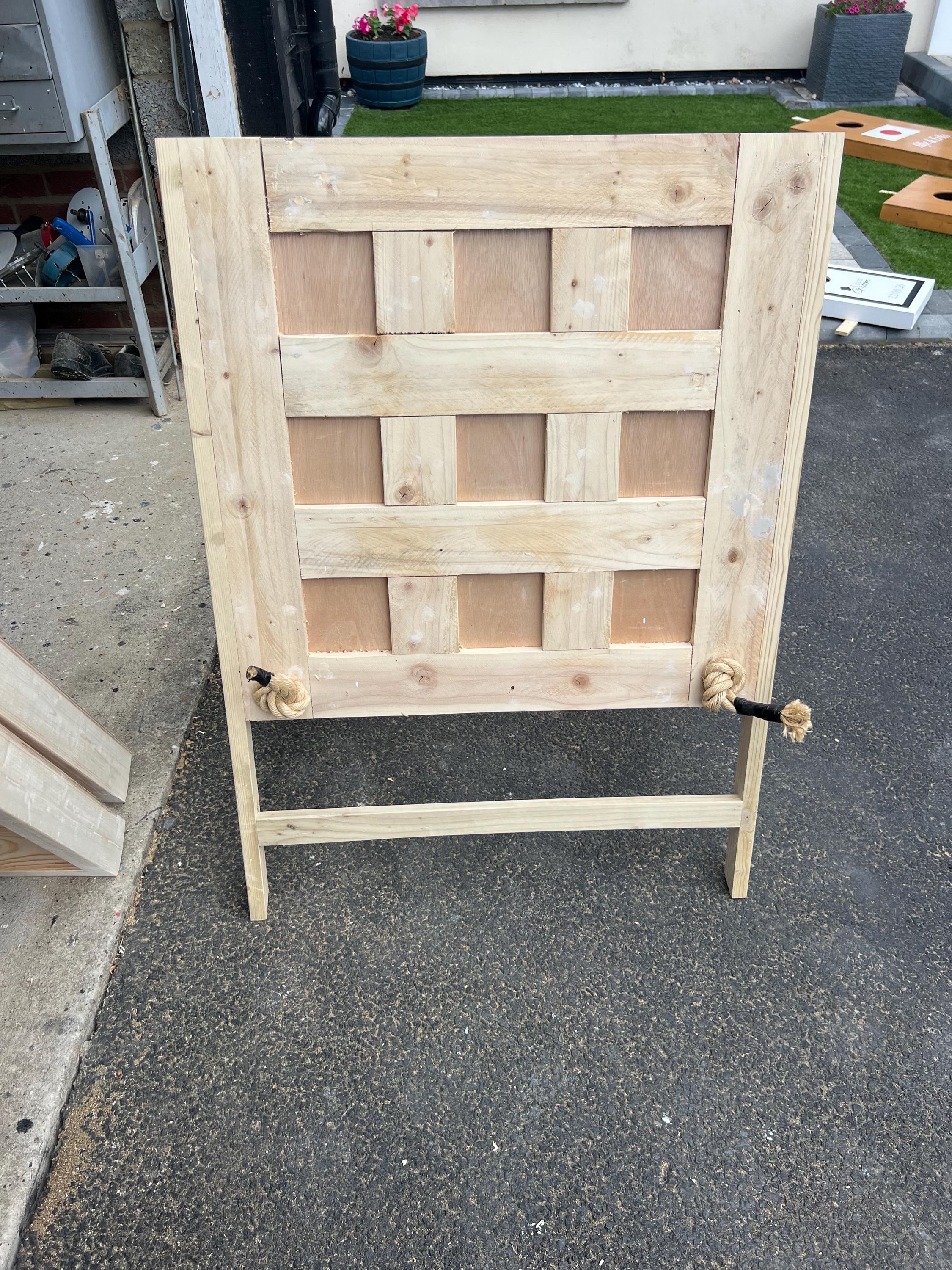 Rustic Pallet Wood  giant Tic Tac Toe Game, Foldable Wedding Party Fun Board