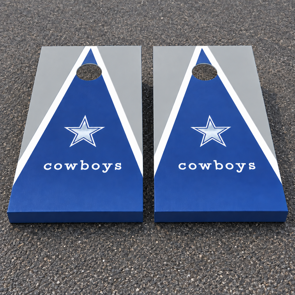 Dallas Cowboys blue boards with light grey outer areas