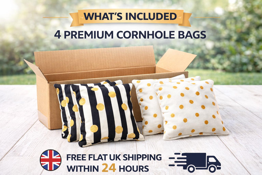 Regulation Cornhole Bags (Set of 4 or 8) | 6"x6" Tournament Bean Bags, 2 Styles