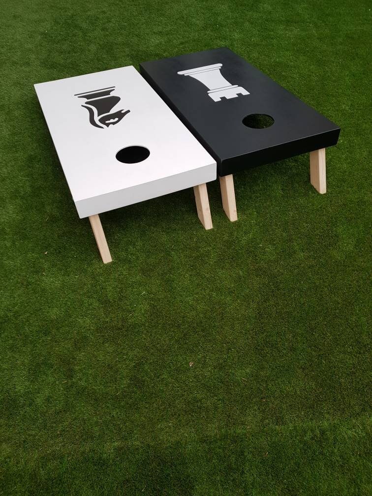 Cornhole Set: Giant chess Garden Game with Bean Bags