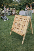 Rustic Pallet Wood  giant Tic Tac Toe Game, Foldable Wedding Party Fun Board