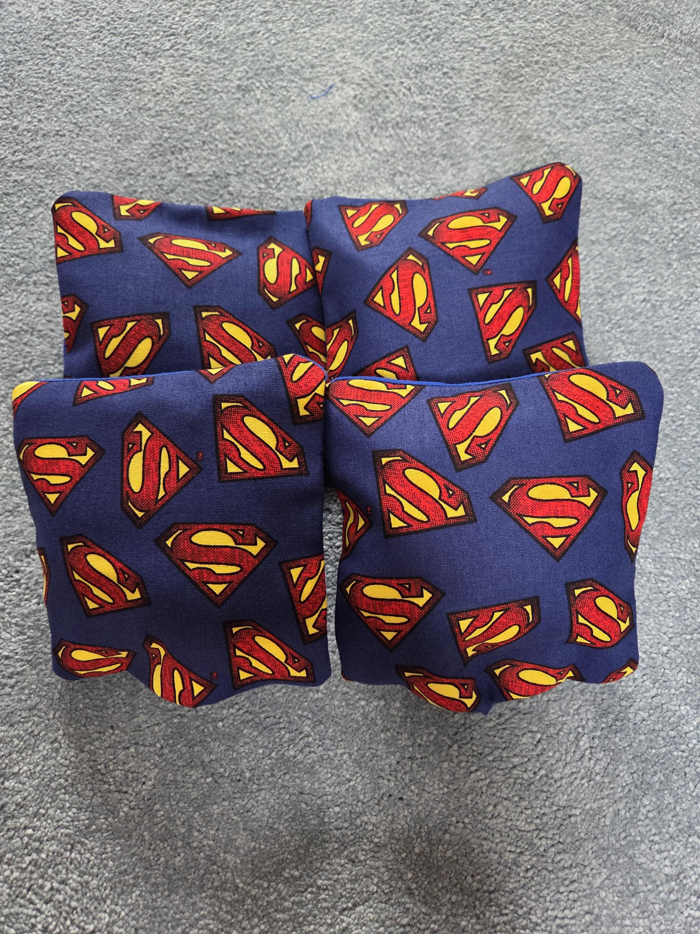Themed Cornhole  Superhero‑– Hand‑Painted Wooden Bean Bag Toss Garden Party Game