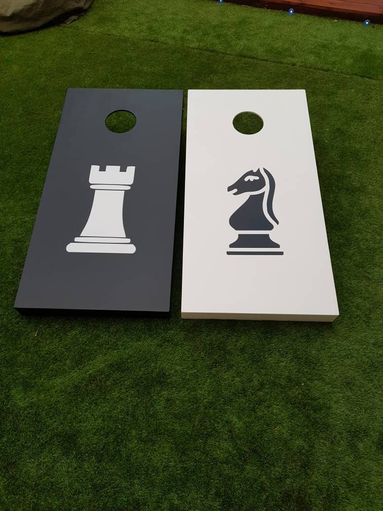 Cornhole Set: Giant chess Garden Game with Bean Bags