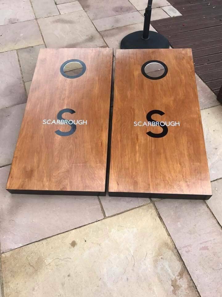 Cornhole Set Personalized : Wooden Bean Bag Toss Game