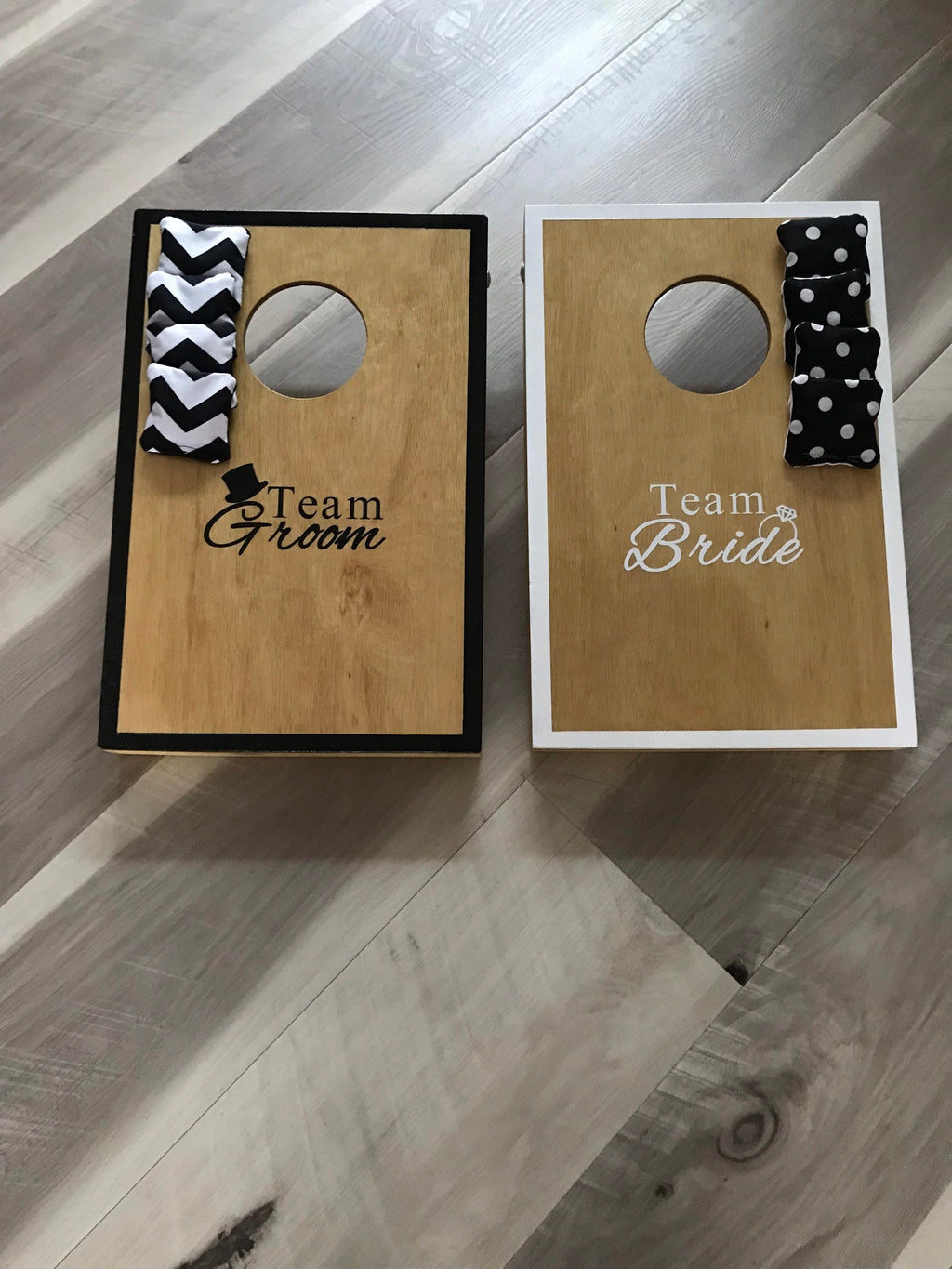 Team Bride Groom Cornhole Game, Wedding Lawn Toss Boards, Party Entertainment