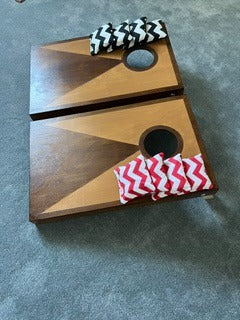 Mini Cornhole Set – Handmade Wooden Bean Bag Toss | Garden & Indoor Party Game