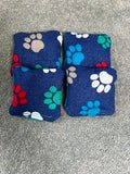 Cornhole Mini Bags – Paws Print (Set of 4, 3"x3")