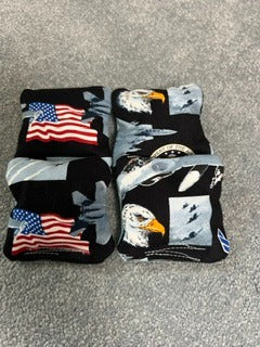 Cornhole Mini Bags – USA Military (Set of 4, 3"x3")